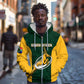 Custom South Africa Rugby Zip Hoodie - Springboks Go Champions with Protea Pattern