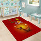Diwali Festival Area Rug with Diya and Paisley Pattern