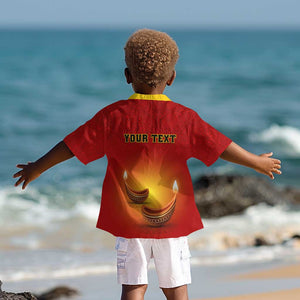 Personalized Diwali Festival Kid Hawaiian Shirt with Diya and Paisley Pattern