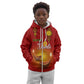 Personalized Diwali Festival Kid Hoodie with Diya and Paisley Pattern