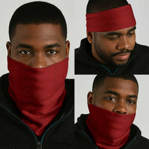Diwali Festival Neck Gaiter with Diya and Paisley Pattern - African Pride