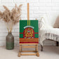 Morocco Proclamation Day Canvas Wall Art with Marruecos Coat of Arms and Roses Pattern