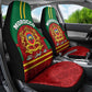 Morocco Proclamation Day Car Seat Cover with Marruecos Coat of Arms and Roses Pattern
