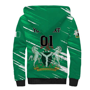 Nigeria Football Sherpa Hoodie - Victory for the Super Eagles