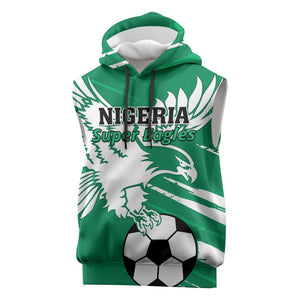 Nigeria Football Sleeveless Hoodie - Victory for the Super Eagles - African Pride