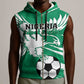 Nigeria Football Sleeveless Zip Hoodie - Victory for the Super Eagles - African Pride