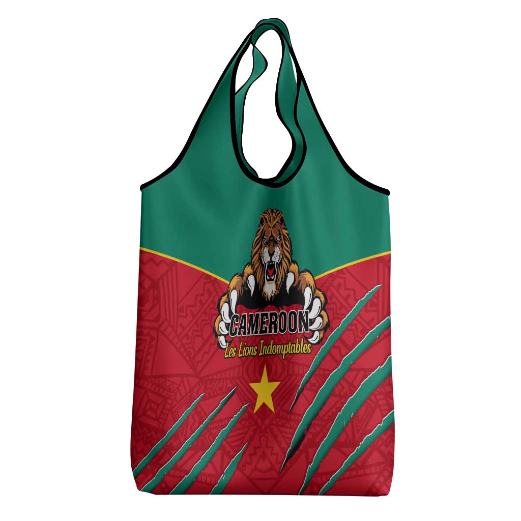 Support Les Lions Indomptables - Cameroon Football Grocery Bag