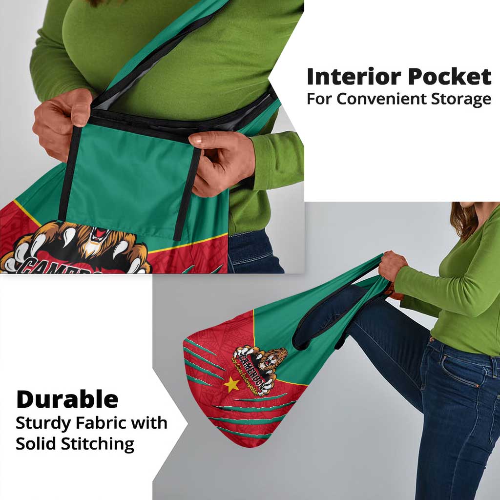 Support Les Lions Indomptables - Cameroon Football Grocery Bag