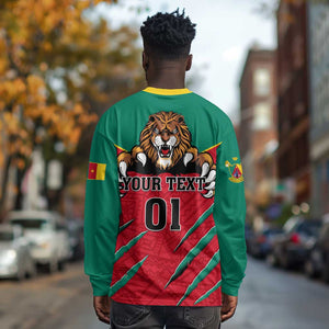 Support Les Lions Indomptables - Cameroon Football Long Sleeve Shirt LT01