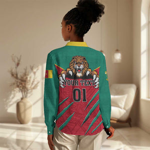Support Les Lions Indomptables - Cameroon Football Women Casual Shirt LT01