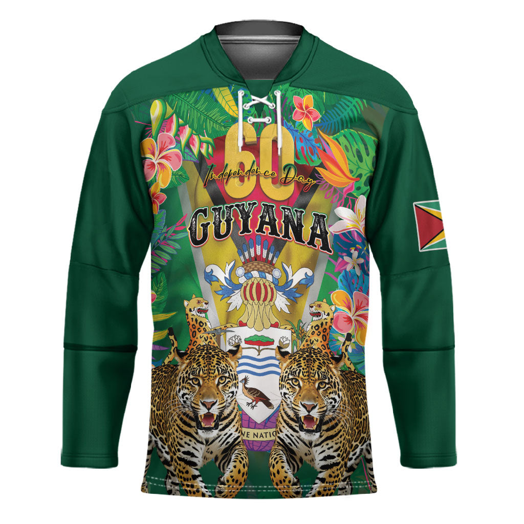Personalized Guyana 60th Independence Day Hockey Jersey Diamond Jubilee