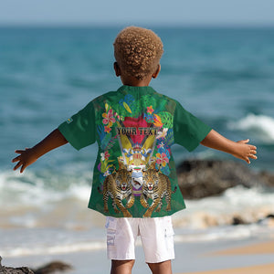 Personalized Guyana 60th Independence Day Kid Hawaiian Shirt Diamond Jubilee