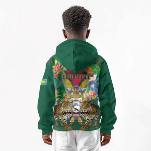 Personalized Guyana 60th Independence Day Kid Hoodie Diamond Jubilee