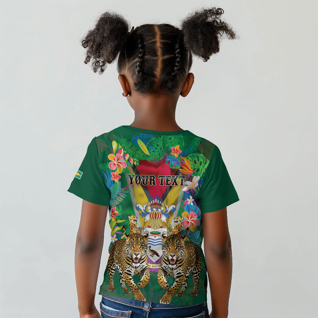 Personalized Guyana 60th Independence Day Kid T shirt Diamond Jubilee