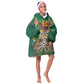 Personalized Guyana 60th Independence Day Kid Wearable Blanket Hoodie Diamond Jubilee