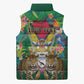 Personalized Guyana 60th Independence Day Sleeveless Puffer Jacket Diamond Jubilee