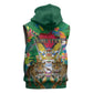 Personalized Guyana 60th Independence Day Sleeveless Zip Hoodie Diamond Jubilee