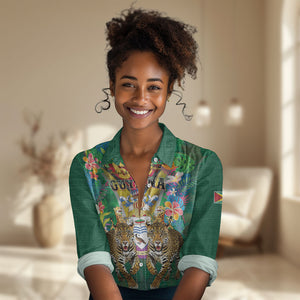 Personalized Guyana 60th Independence Day Women Casual Shirt Diamond Jubilee