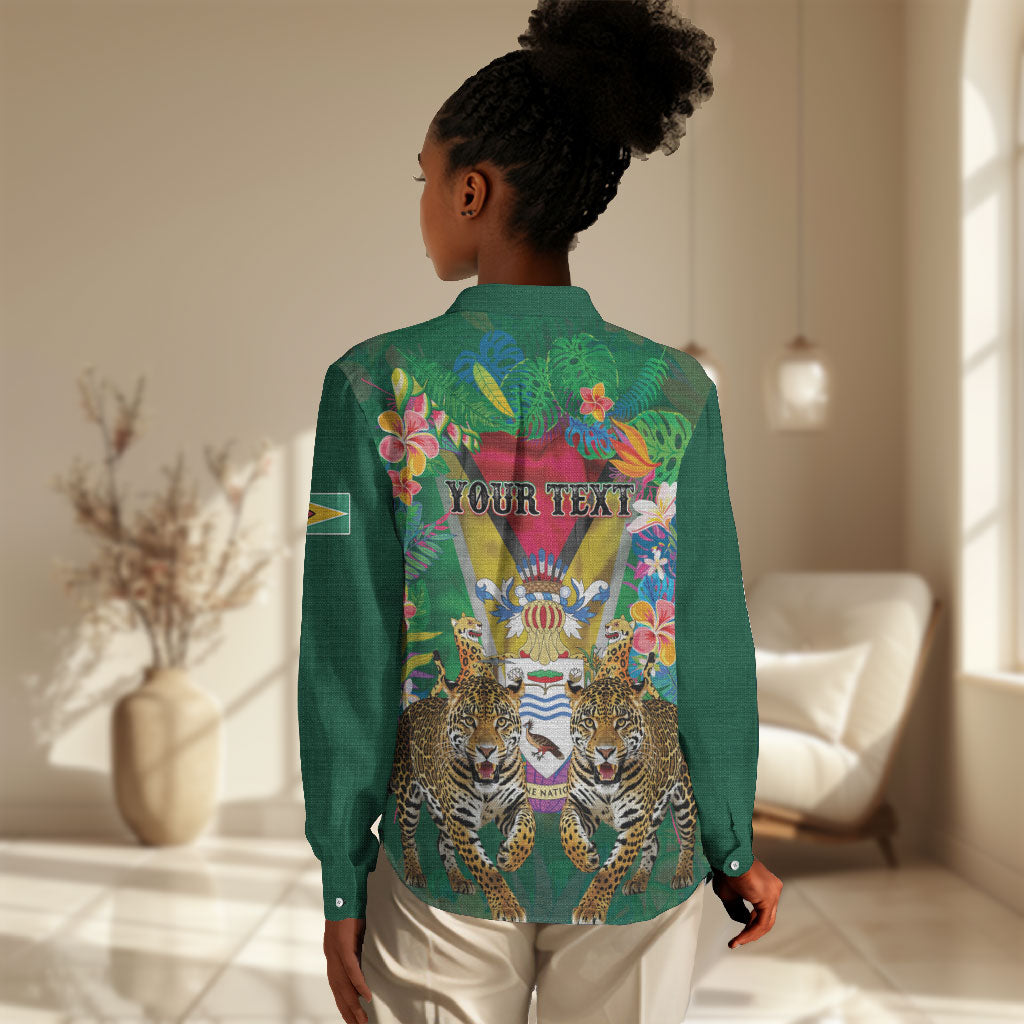 Personalized Guyana 60th Independence Day Women Casual Shirt Diamond Jubilee