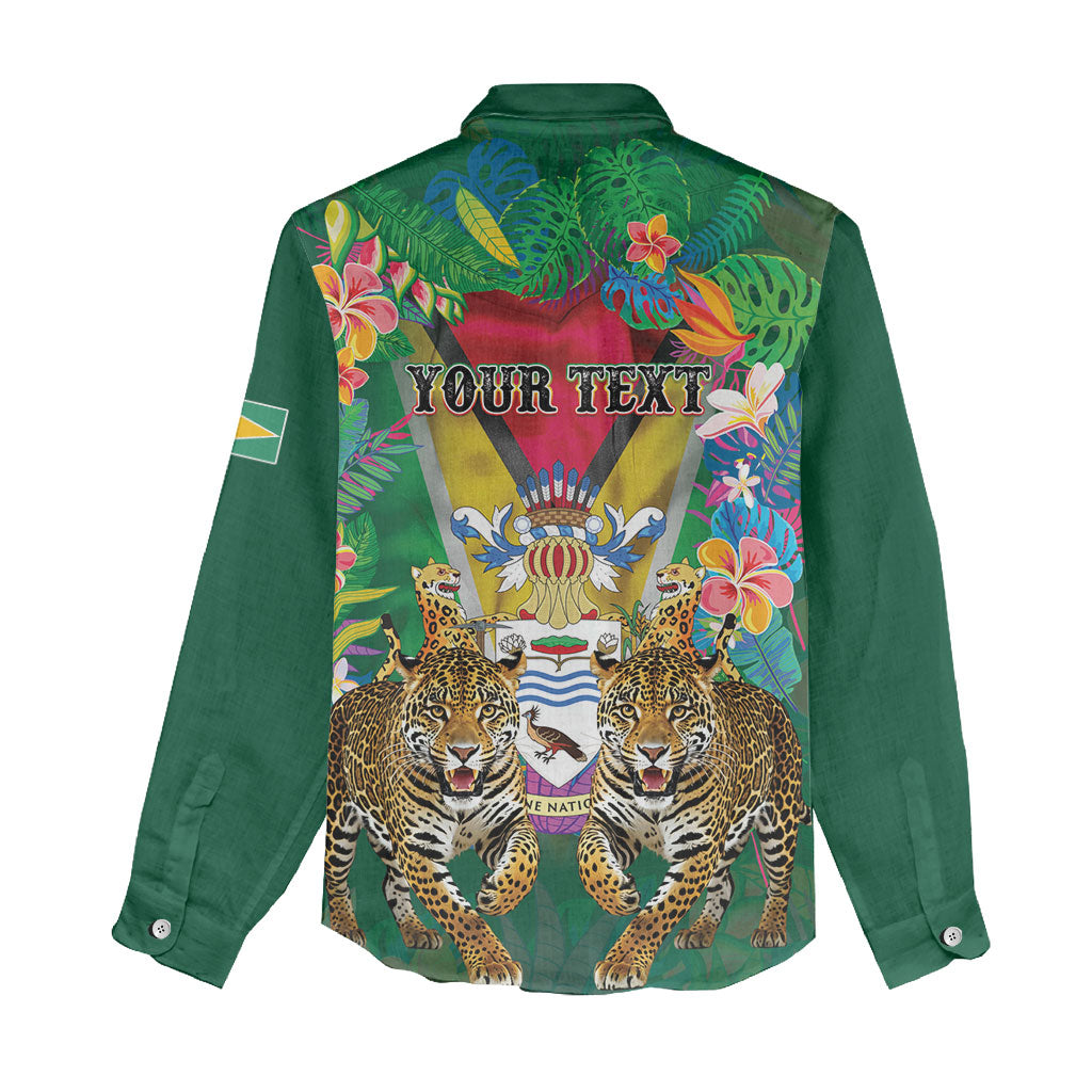 Personalized Guyana 60th Independence Day Women Casual Shirt Diamond Jubilee