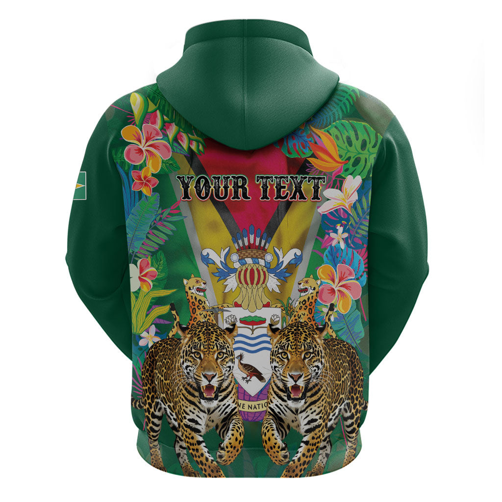 Personalized Guyana 60th Independence Day Zip Hoodie Diamond Jubilee