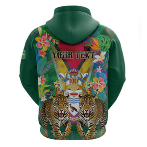 Personalized Guyana 60th Independence Day Zip Hoodie Diamond Jubilee