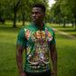 Personalized Guyana 60th Independence Day Zipper Polo Shirt Diamond Jubilee
