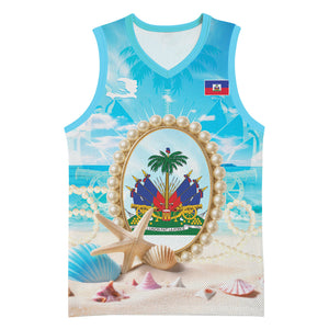 Personalized Haiti The Pearl Of Antilles Basketball Jersey Summer Aesthetic Vibe