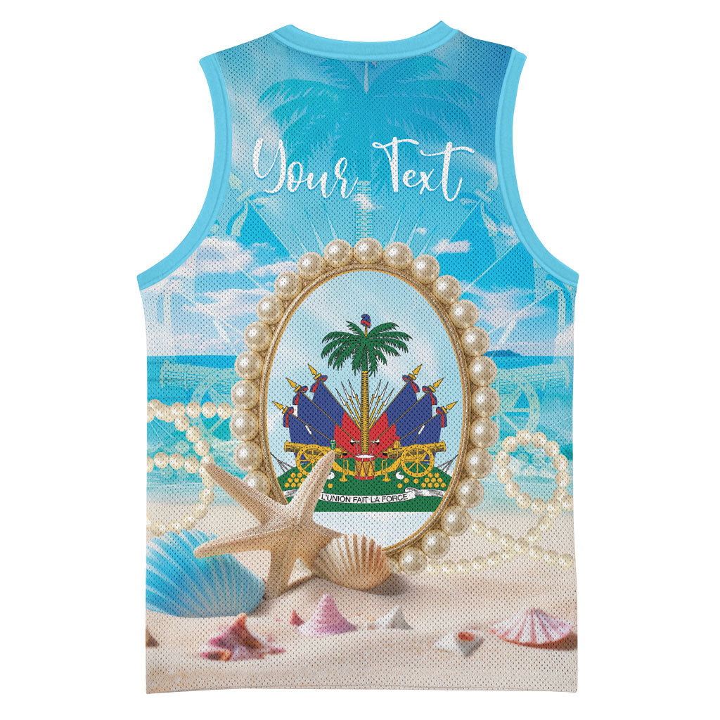 Personalized Haiti The Pearl Of Antilles Basketball Jersey Summer Aesthetic Vibe