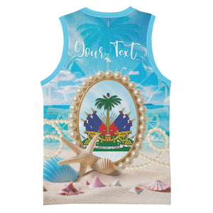 Personalized Haiti The Pearl Of Antilles Basketball Jersey Summer Aesthetic Vibe