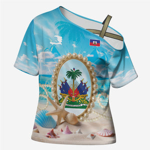 Personalized Haiti The Pearl Of Antilles Cross Shoulder Shirt Summer Aesthetic Vibe