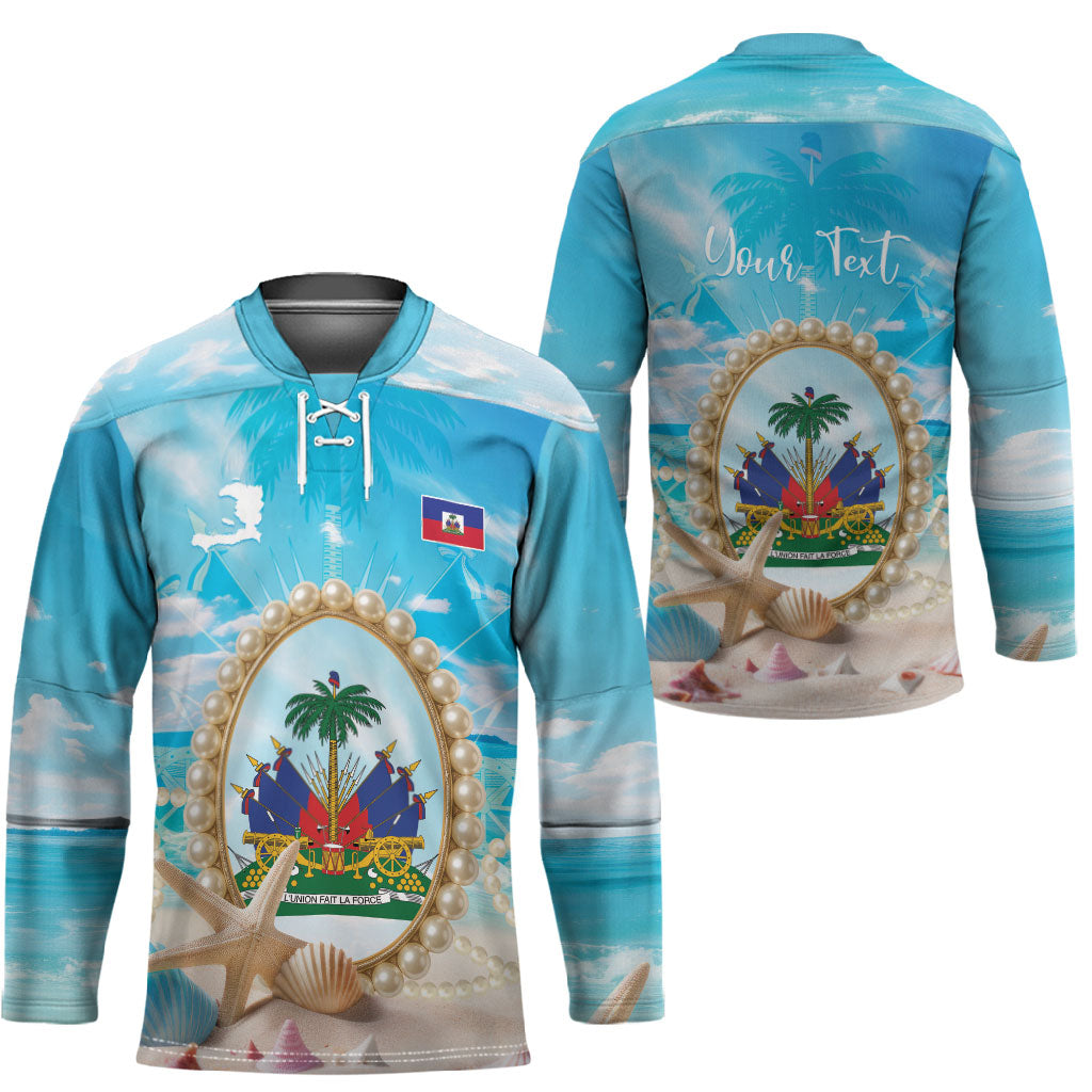 Personalized Haiti The Pearl Of Antilles Hockey Jersey Summer Aesthetic Vibe