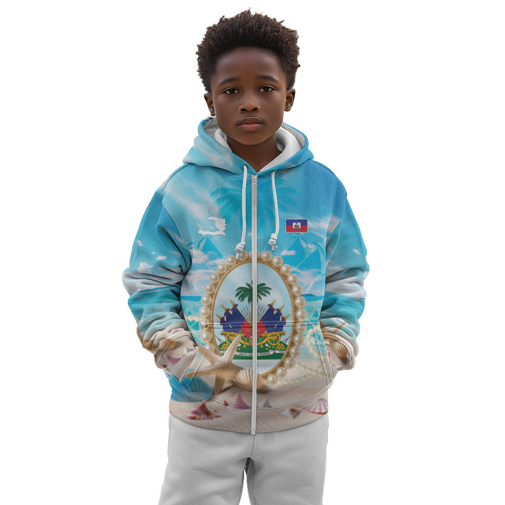 Personalized Haiti The Pearl Of Antilles Kid Hoodie Summer Aesthetic Vibe