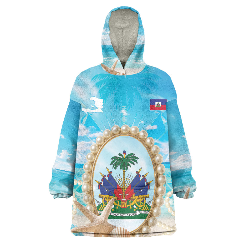Personalized Haiti The Pearl Of Antilles Kid Wearable Blanket Hoodie Summer Aesthetic Vibe