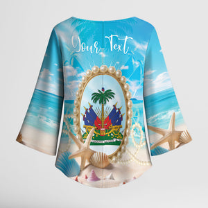 Personalized Haiti The Pearl Of Antilles Kimono Sleeve Blouse Summer Aesthetic Vibe