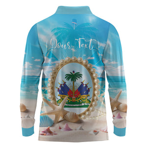 Personalized Haiti The Pearl Of Antilles Long Sleeve Polo Shirt Summer Aesthetic Vibe