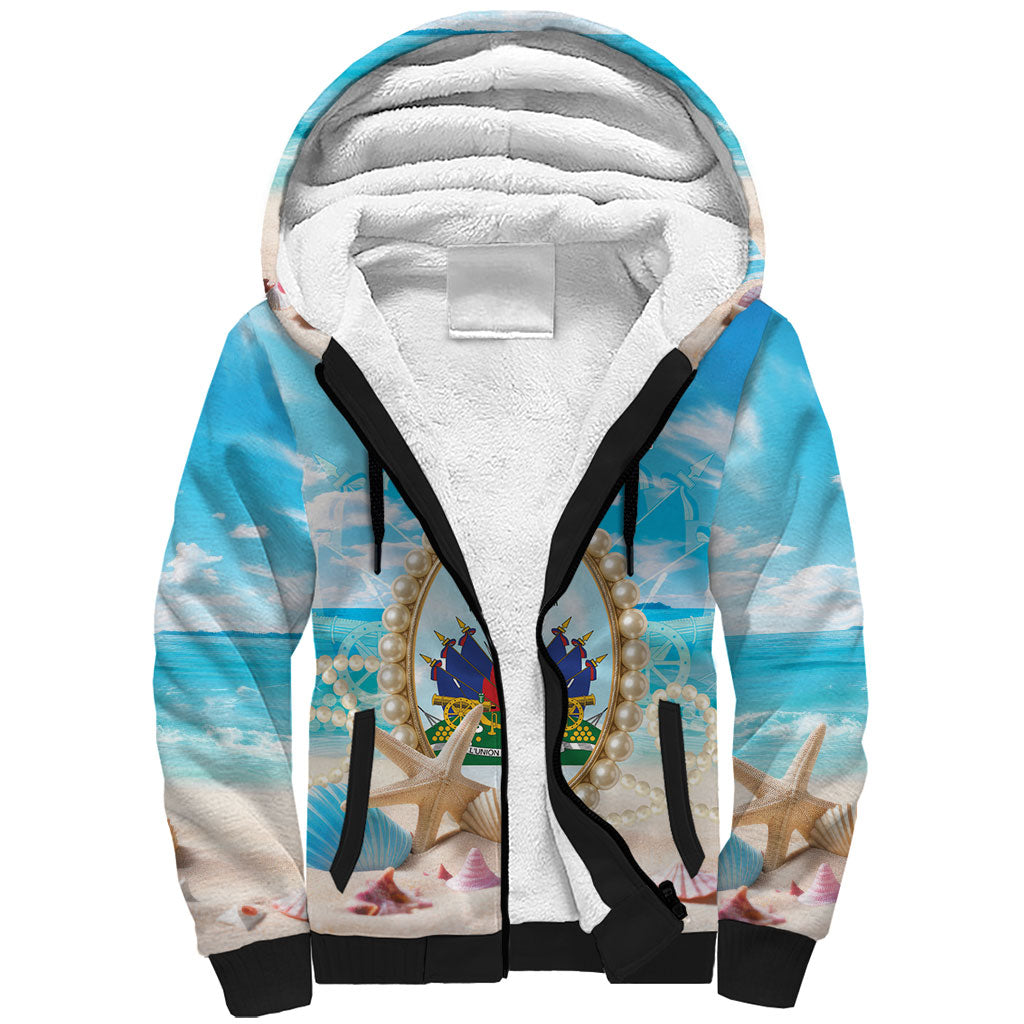 Personalized Haiti The Pearl Of Antilles Sherpa Hoodie Summer Aesthetic Vibe