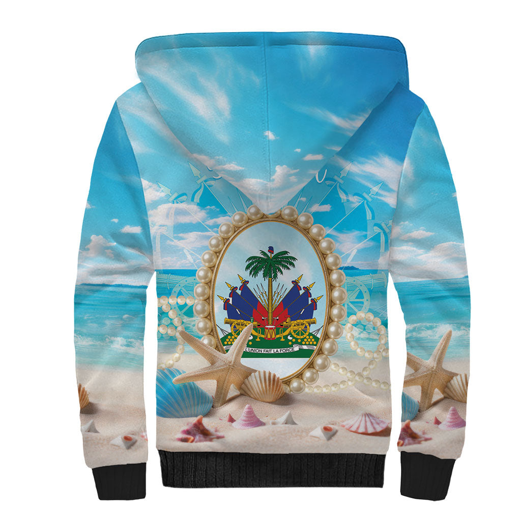 Personalized Haiti The Pearl Of Antilles Sherpa Hoodie Summer Aesthetic Vibe