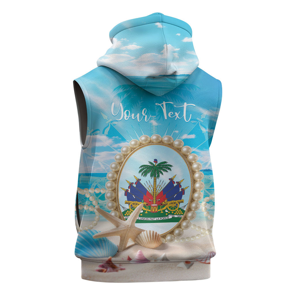 Personalized Haiti The Pearl Of Antilles Sleeveless Hoodie Summer Aesthetic Vibe