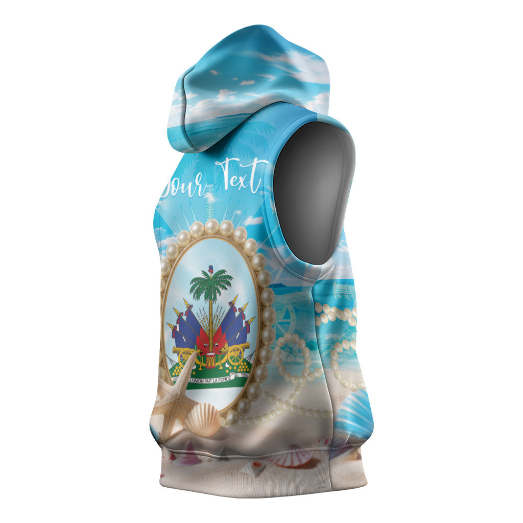 Personalized Haiti The Pearl Of Antilles Sleeveless Hoodie Summer Aesthetic Vibe