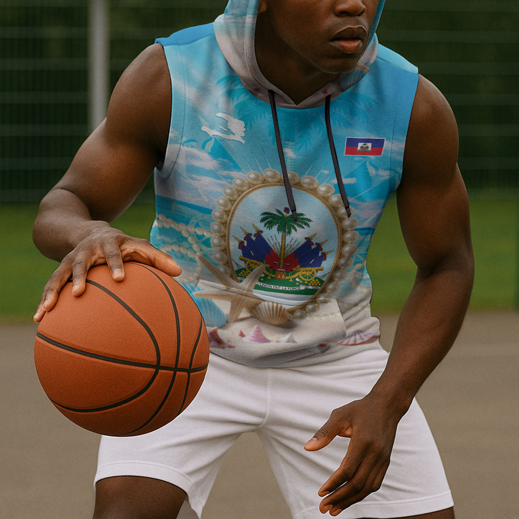 Personalized Haiti The Pearl Of Antilles Sleeveless Hoodie Summer Aesthetic Vibe