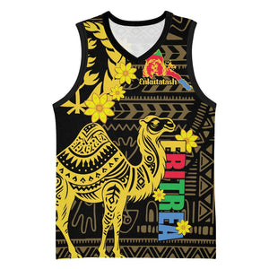 Enkutatash Eritrea New Year Basketball Jersey Eritrean Camel African Pattern - African Pride