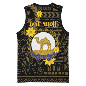 Enkutatash Eritrea New Year Basketball Jersey Eritrean Camel African Pattern - African Pride