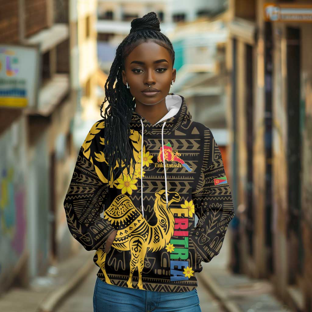 Enkutatash Eritrea New Year Hoodie Eritrean Camel African Pattern