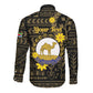 Enkutatash Eritrea New Year Long Sleeve Button Shirt Eritrean Camel African Pattern