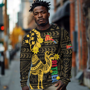 Enkutatash Eritrea New Year Long Sleeve Shirt Eritrean Camel African Pattern LT01