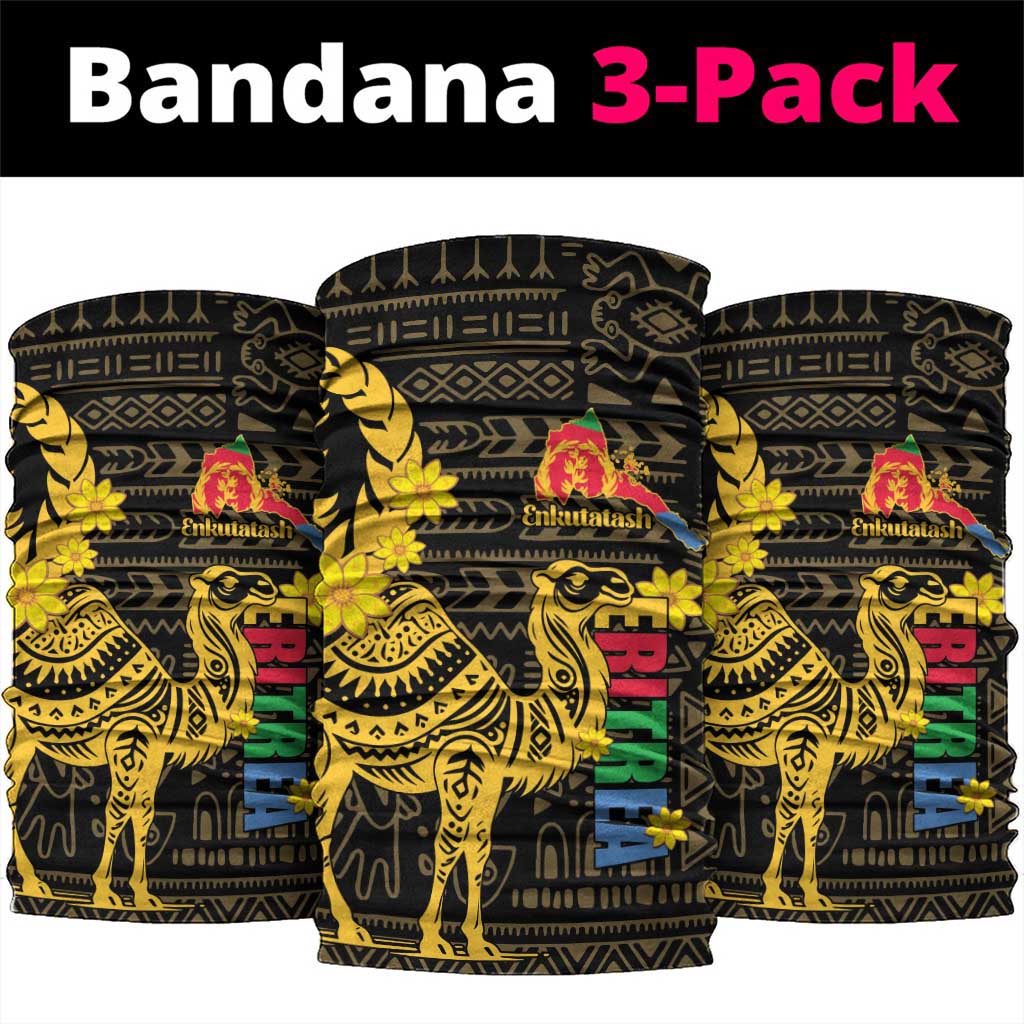 Enkutatash Eritrea New Year Neck Gaiter Eritrean Camel African Pattern - African Pride