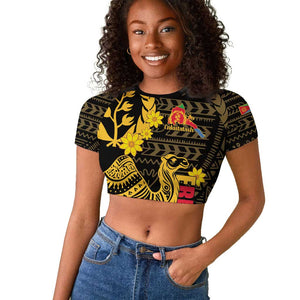 Enkutatash Eritrea New Year Raglan Cropped T shirt Eritrean Camel African Pattern