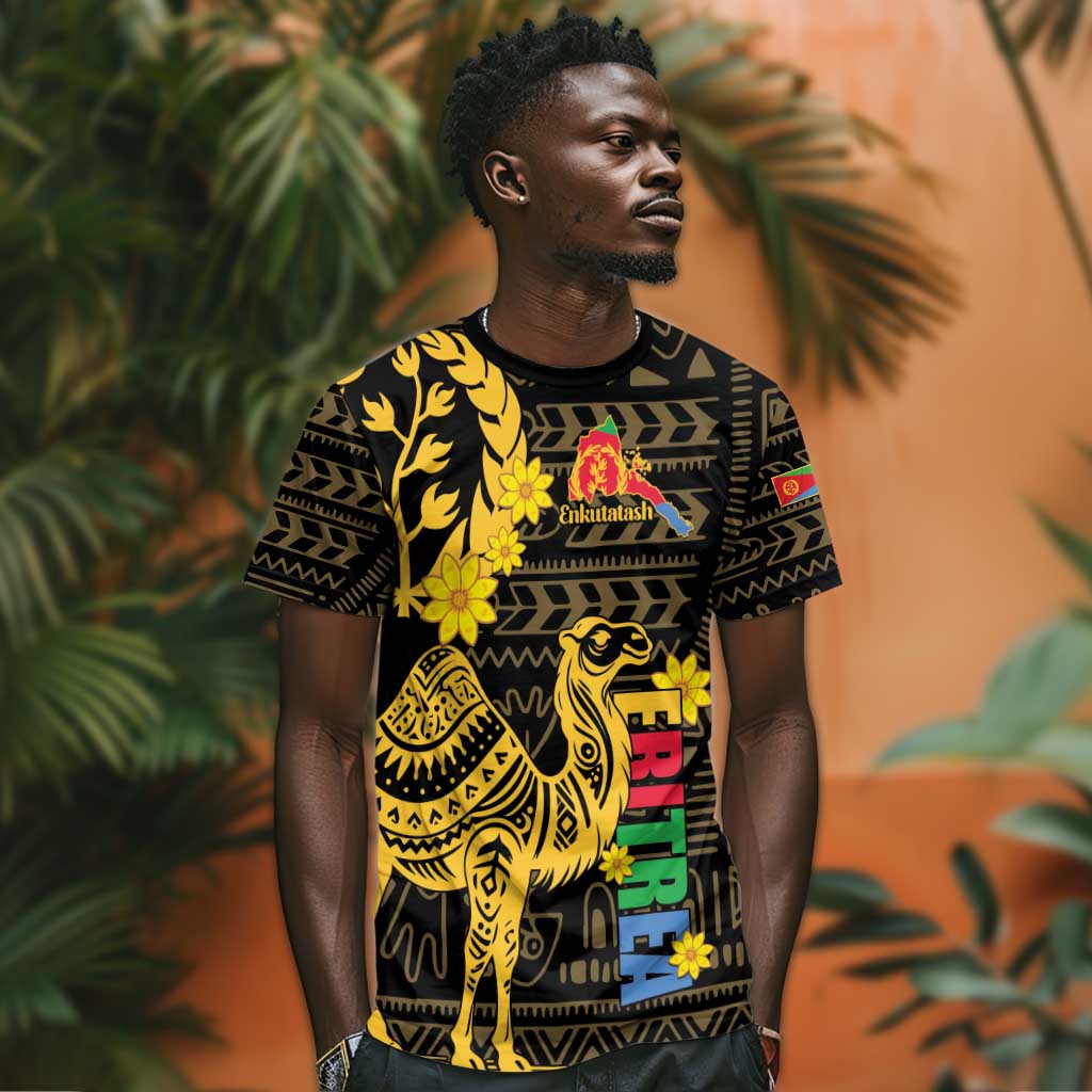 Enkutatash Eritrea New Year T shirt Eritrean Camel African Pattern