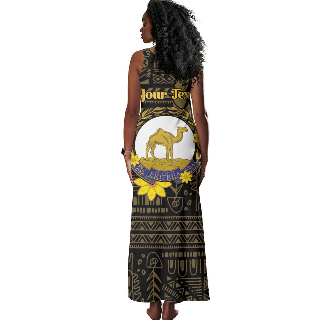 Enkutatash Eritrea New Year Tank Maxi Dress Eritrean Camel African Pattern